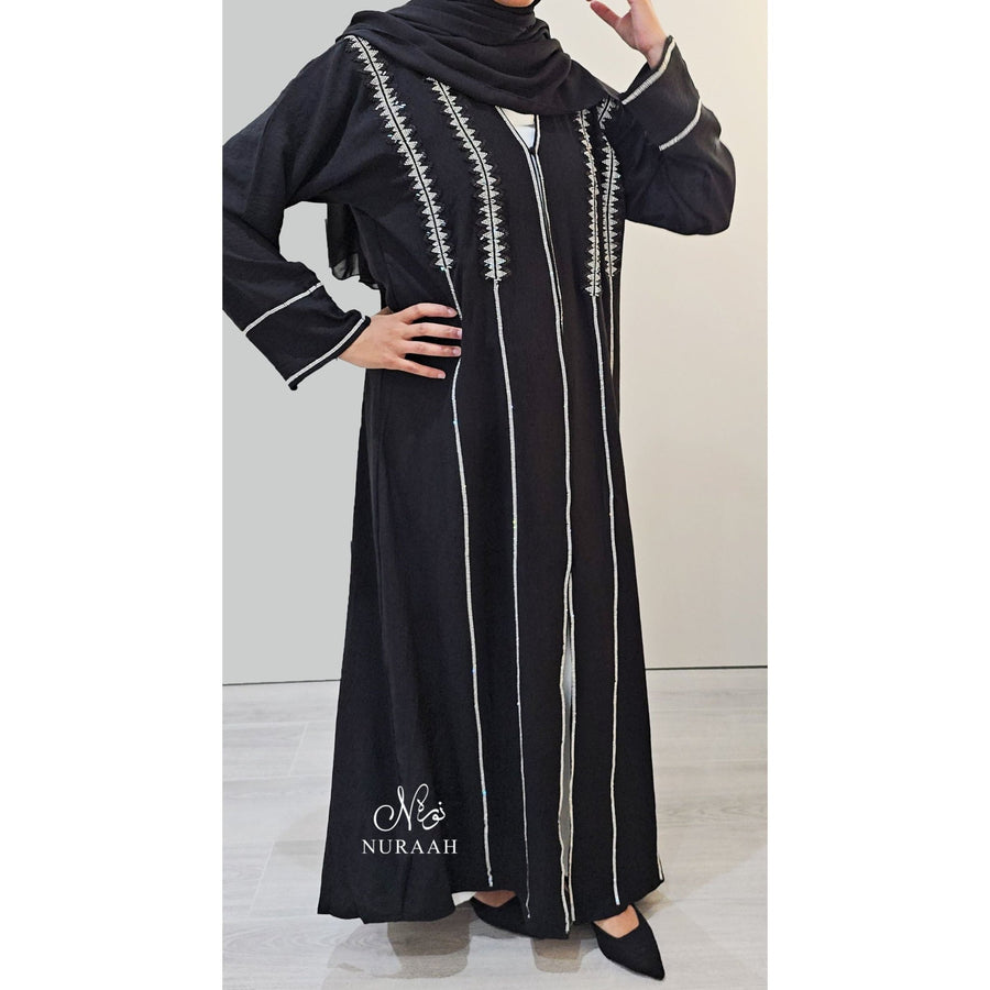 ISHA EMBELLISHED ABAYA SET - NURAAH