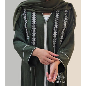 ISHA EMBELLISHED ABAYA SET - NURAAH