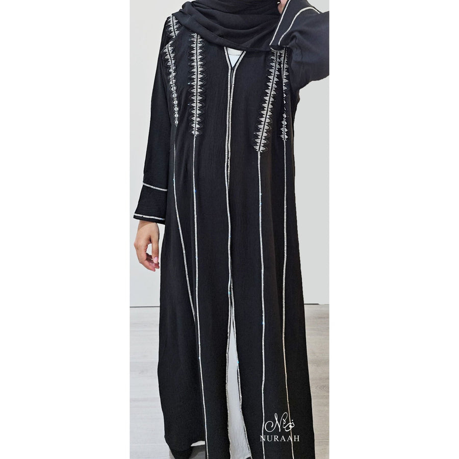 ISHA EMBELLISHED ABAYA SET - NURAAH