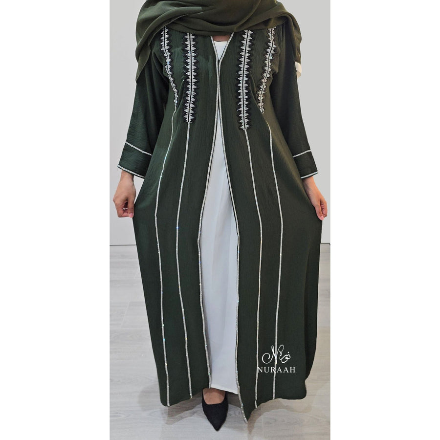 ISHA EMBELLISHED ABAYA SET - NURAAH