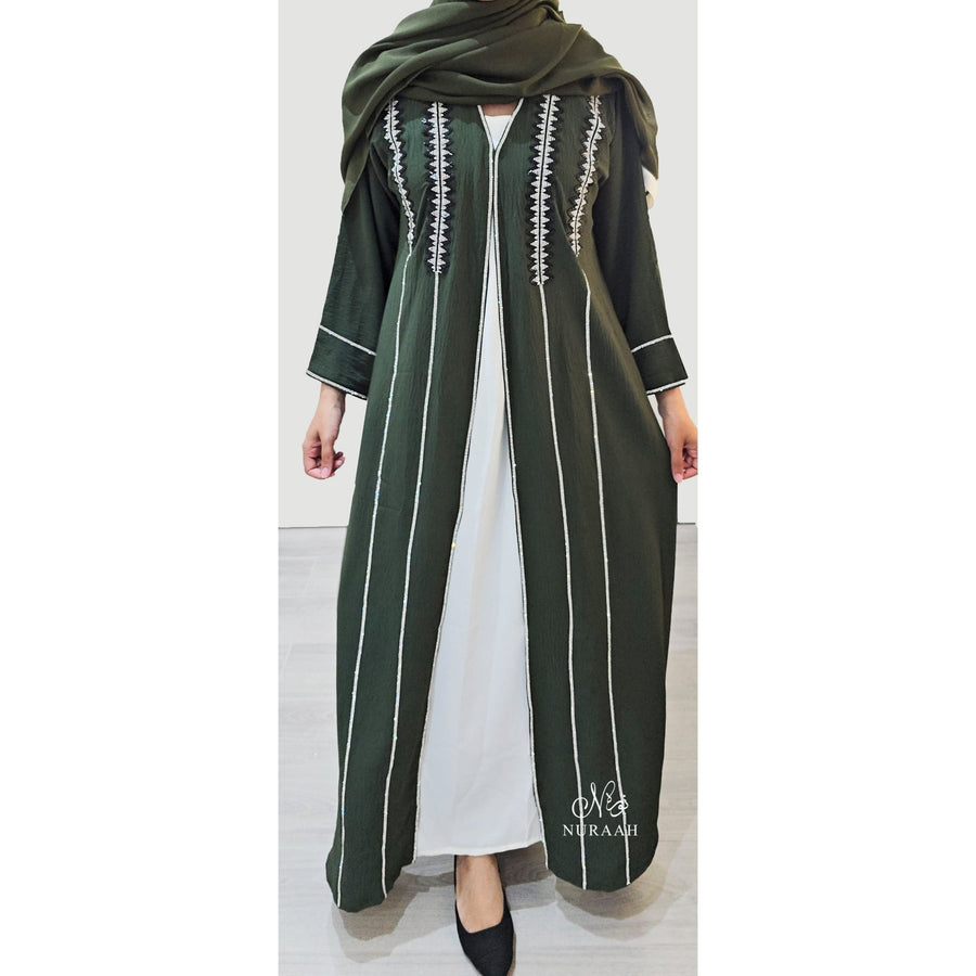 ISHA EMBELLISHED ABAYA SET - NURAAH