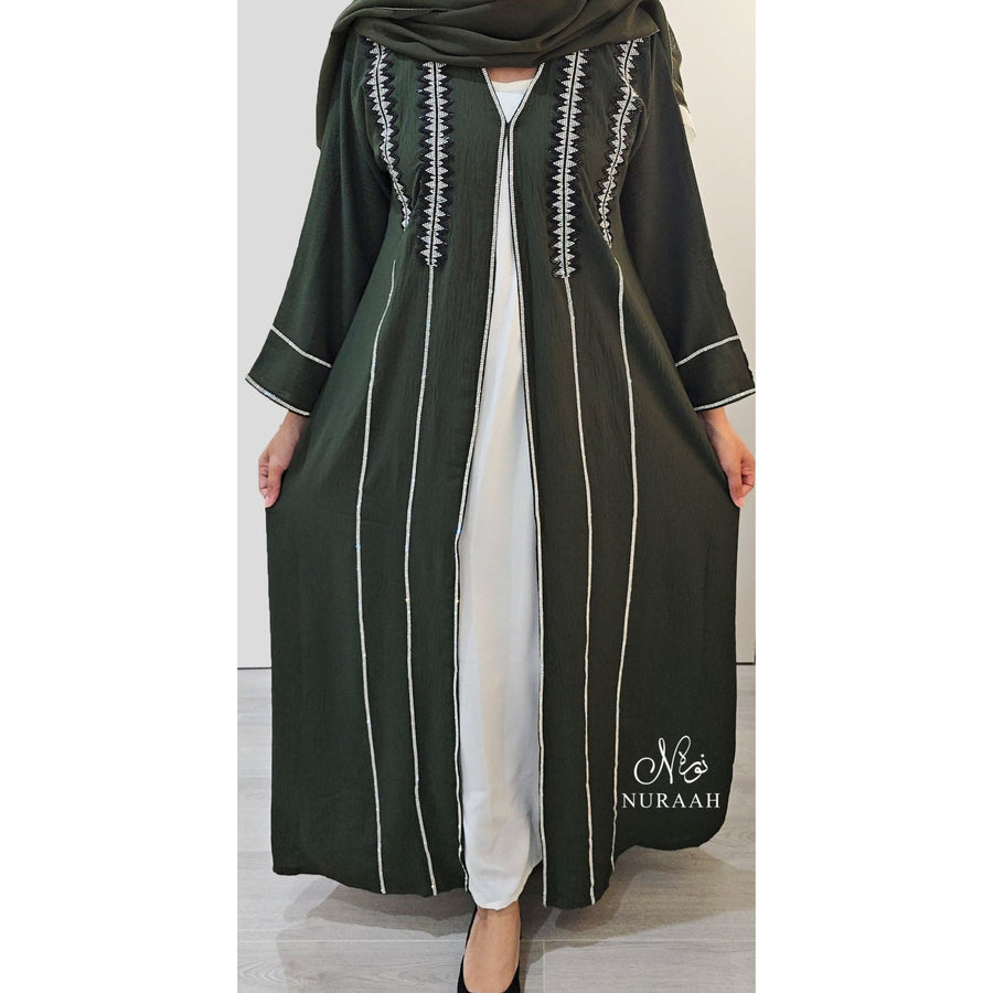 ISHA EMBELLISHED ABAYA SET - NURAAH