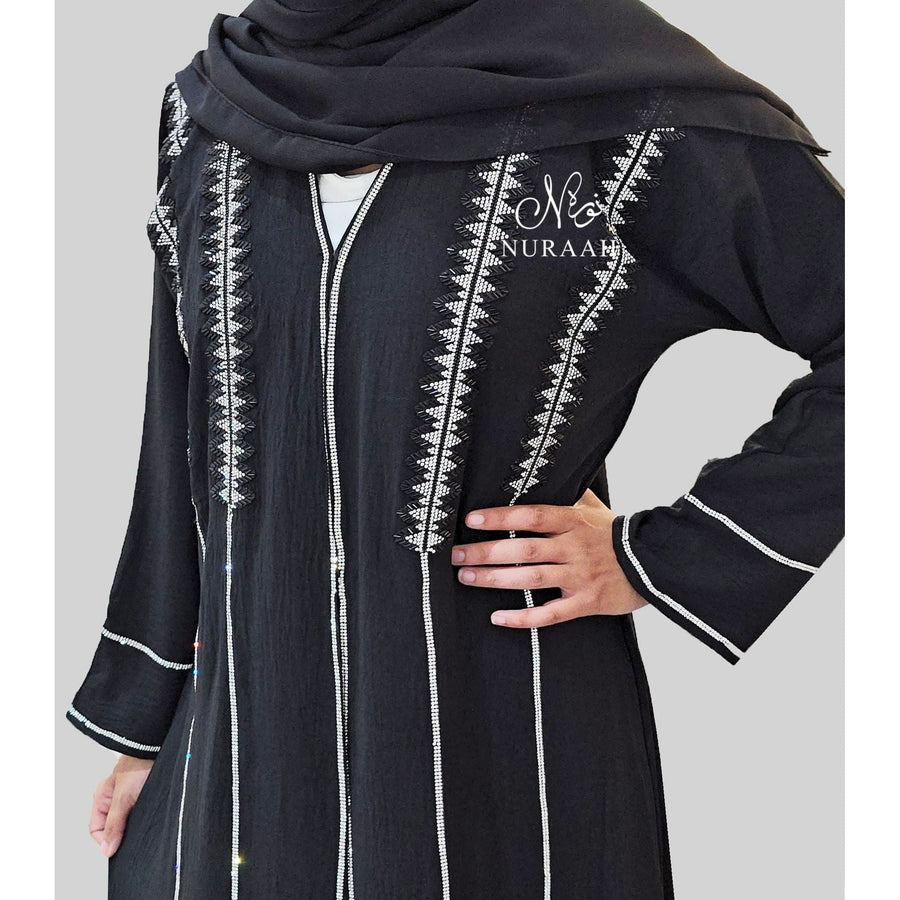 ISHA EMBELLISHED ABAYA SET - NURAAH