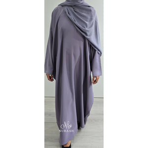 PLAIN BUTTERFLY ABAYA LILAC - NURAAH