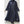 SAMARA EMBELLISHED FLARED ABAYA NAVY BLUE - NURAAH